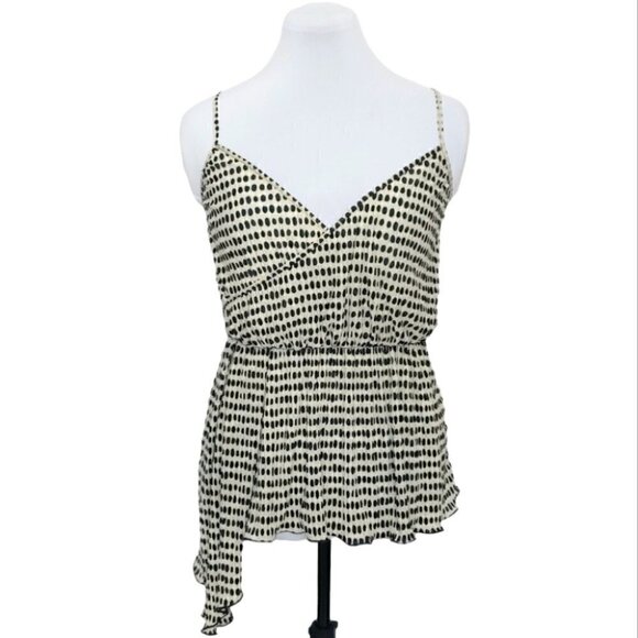 NWT ZARA Polka dot elastic waist asymmetrical hem camisole - Picture 1 of 13